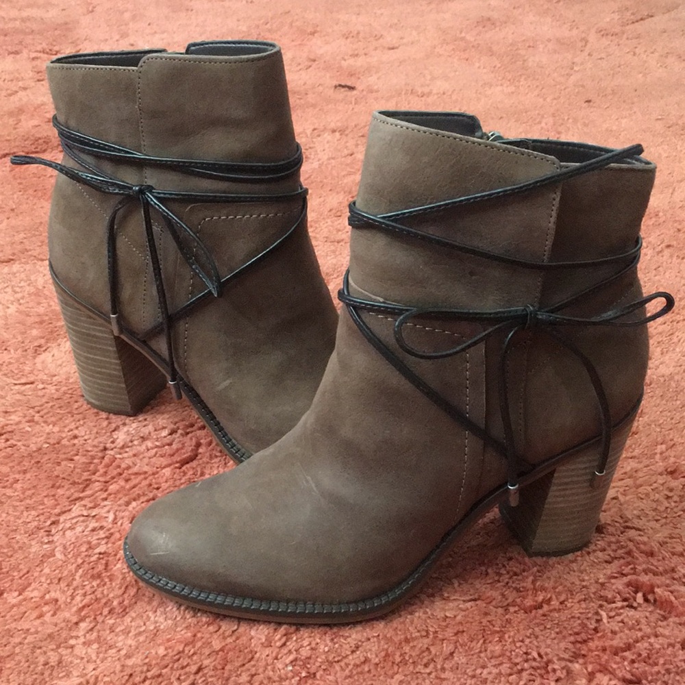 Brown Suede Franco Sarto Bootie